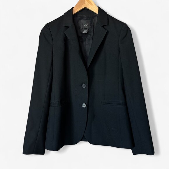 J. Crew Jackets & Blazers - J.Crew Super 120s 100% Wool Blazer Jacket in Black Size 4 Office Normcore